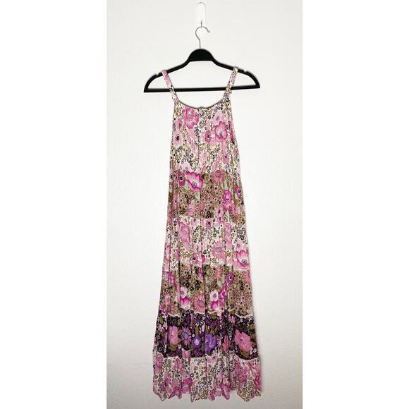 Spell & The Gypsy Collective Women's Desert Daisy Maxi Tiered Dress Lilac Floral - Picture 4 of 12